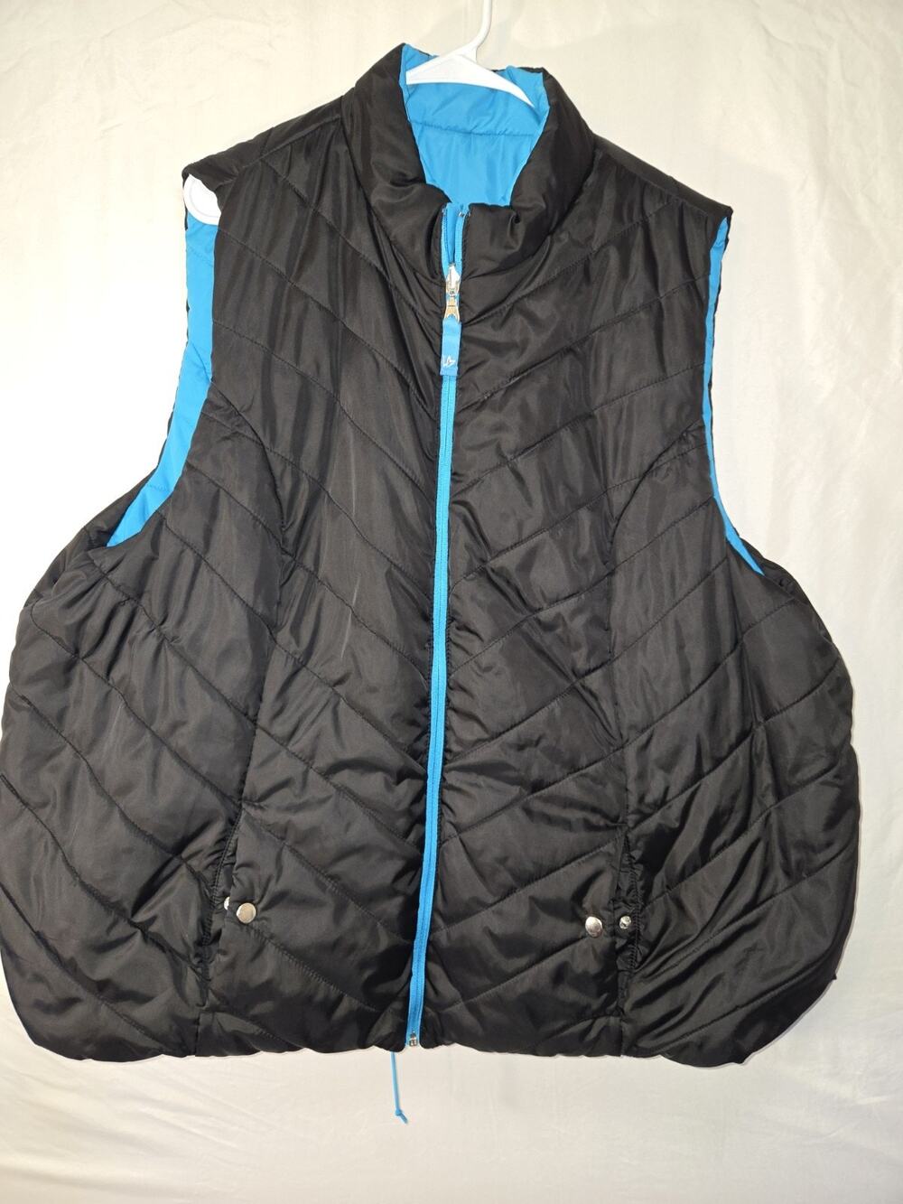 Lane Bryant Women's Reversible Puffer Vest US Plus Size 26/28 Adjustable Waist